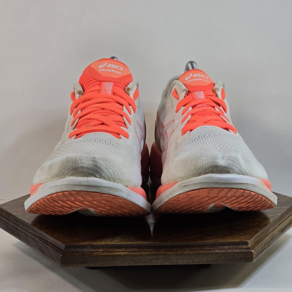 Asics GlideRide Tokyo Shoes Womens Size 9.5 White Pink Running Sneakers Road - Picture 2 of 10